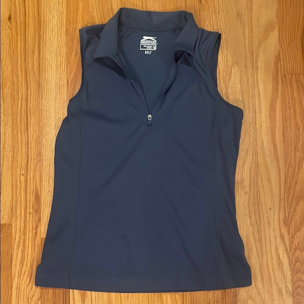 Ladies XS Slazenger Navy golf polo